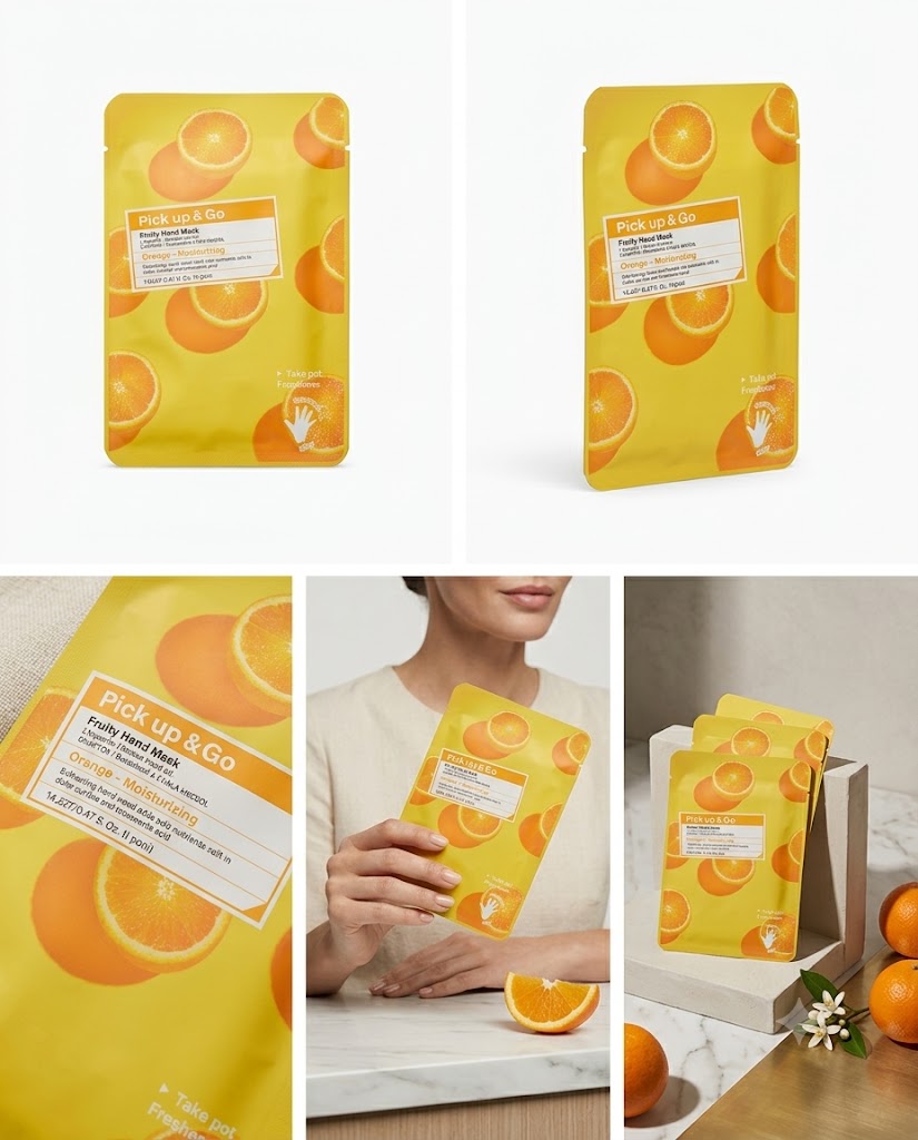 PICK UP & GO MASCARILLA PARA MANOS NARANJAJA (HAND MASK ORANGE) - MOISTURI
