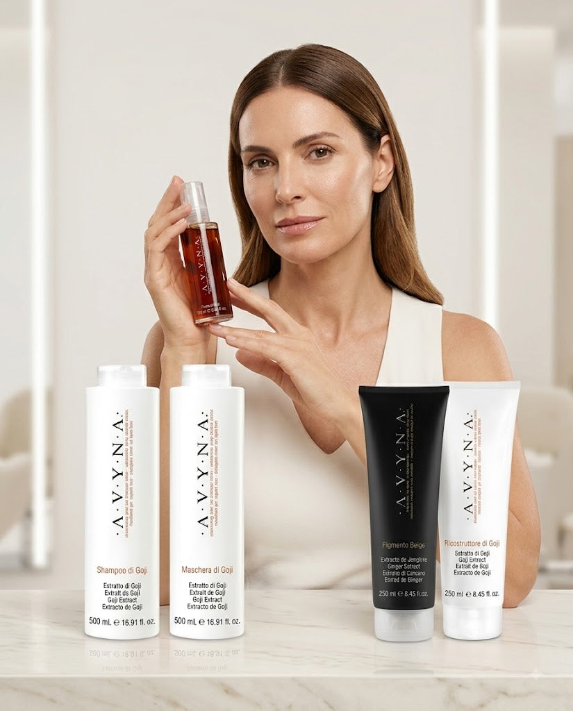 KIT AVYNA GOJI + PIGMENTO BEIGE Rutina completa para nutrir, reparar y mantener un tono beige luminoso y elegante.