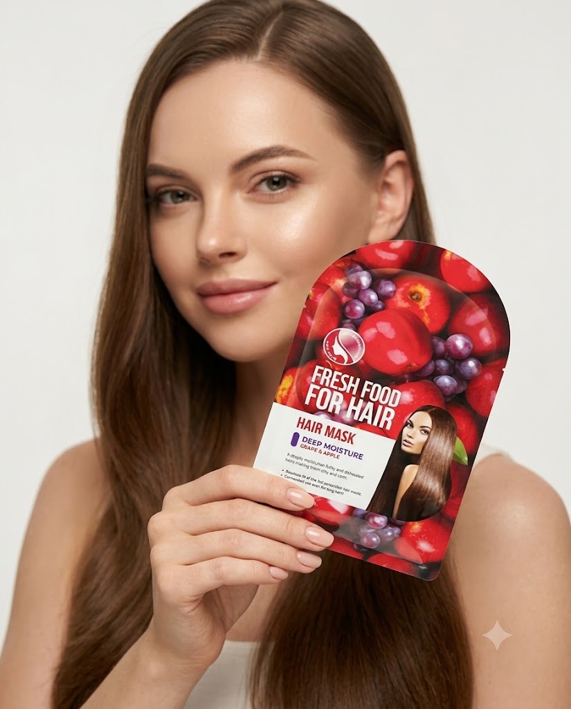 MASCARILLA CAPILAR FRESH FOOD MANZANA UVA