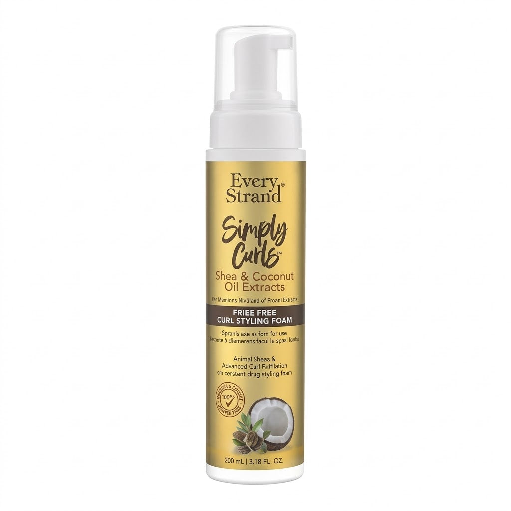 Mousse Every Strand Simply Curls 236 ml – Espuma Anti-Frizz para Rizos