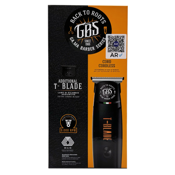 Trimmer GAMA GBS T-Blade Barber Series Profesional Inalámbrico