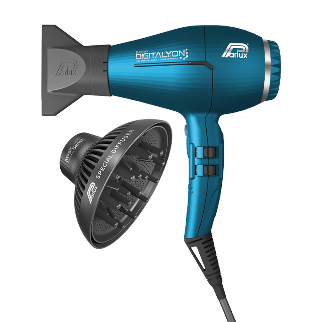 Pack Secadora Parlux Digitalyon Blue Profesional Salón Motor Digital 2400W