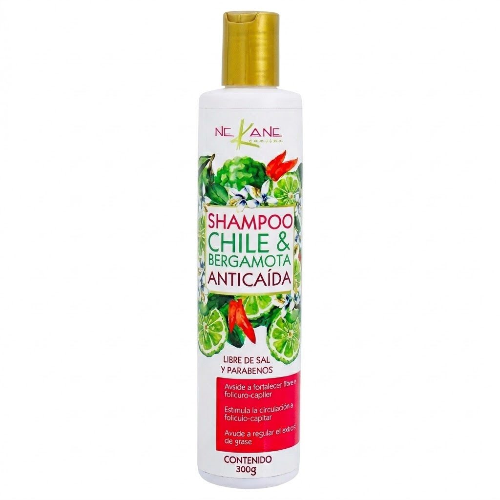 NEKANE SHAMPOO CHILE CON BERGAMOTA 300 ML/G
