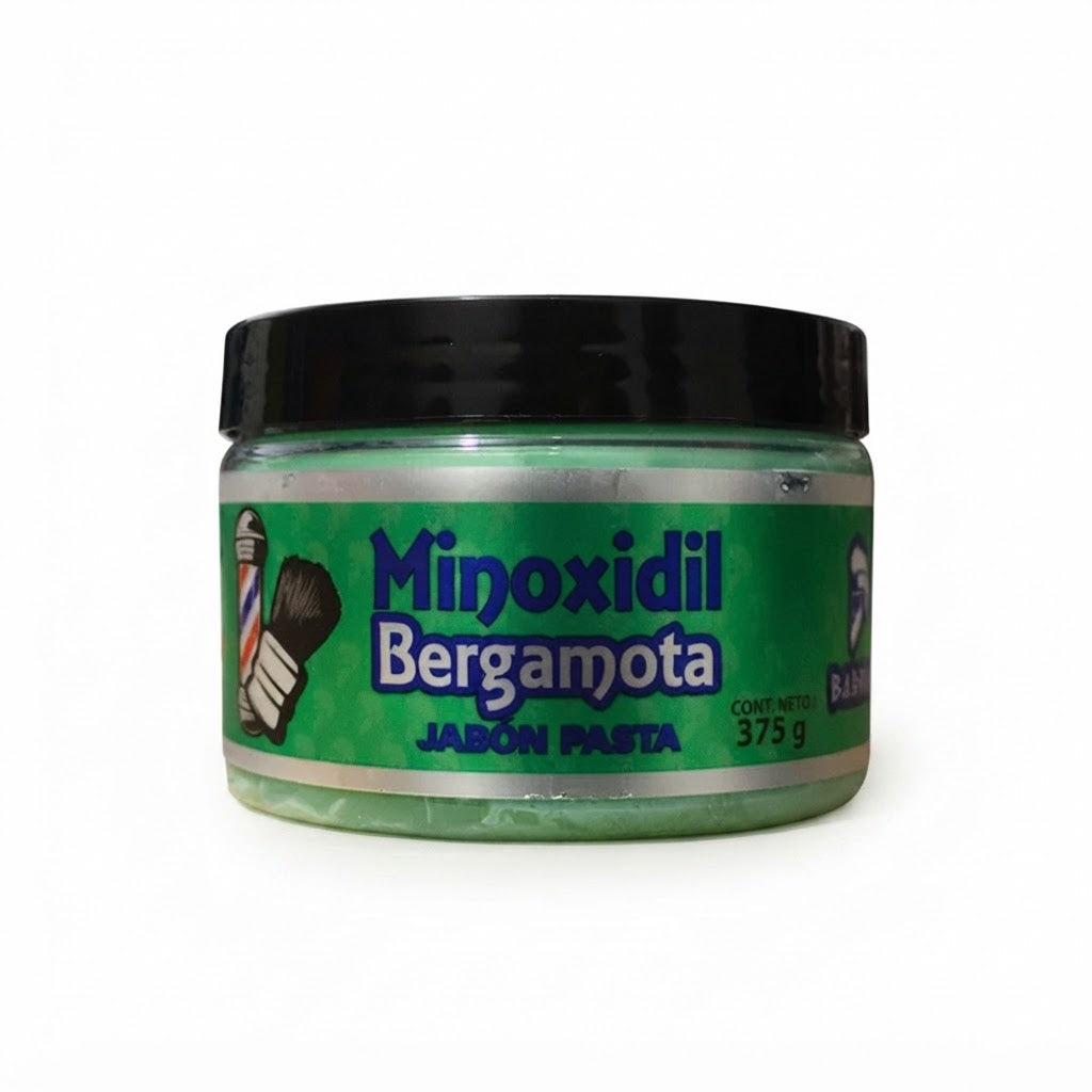 Jabón para Afeitar en Pasta Barbiux con Minoxidil y Bergamota 375 g