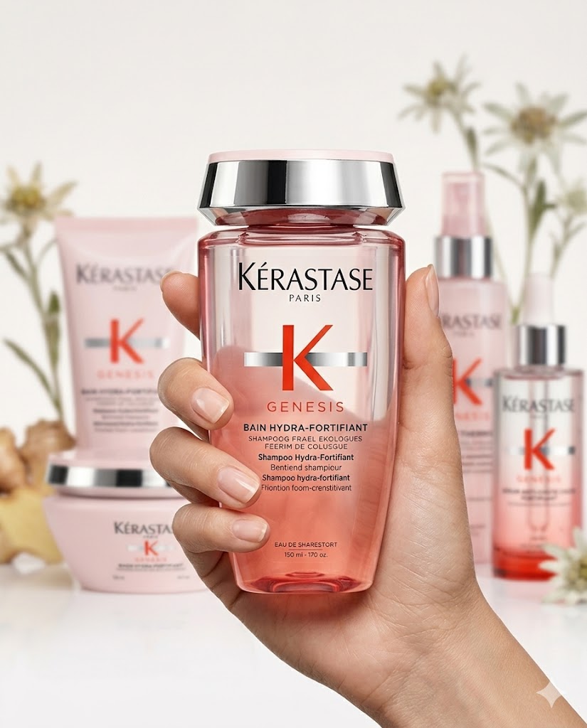 KÉRASTASE GENESIS RITUAL COMPLETO ANTICAÍDA FORTIFICANTE (SHAMPOO 250 ML + MASCARILLA 200 ML + PROTECTOR TÉRMICO 150 ML + SÉRUM 90 ML)