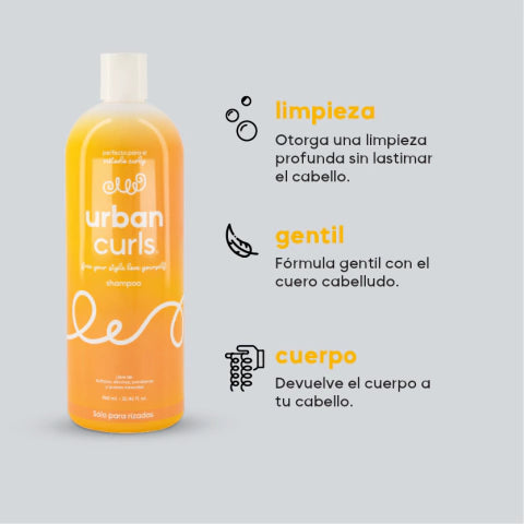 Urban Curls Shampoo 960 ML - vista 2