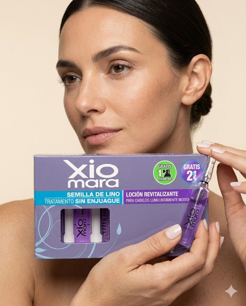 XIOMARA AMP Semilla de Lino Sin Enjuague 12X10ml
