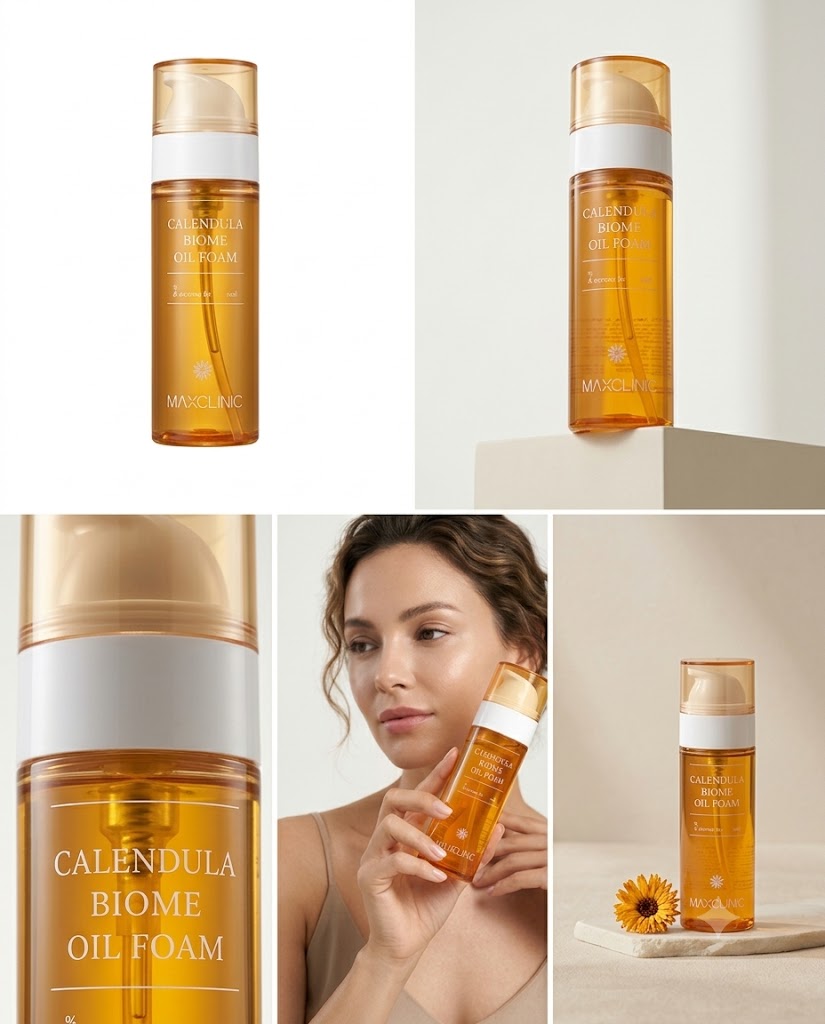 MAXCLINIC Espuma de Aceite Limpiador Facial. CALENCULA 110 g