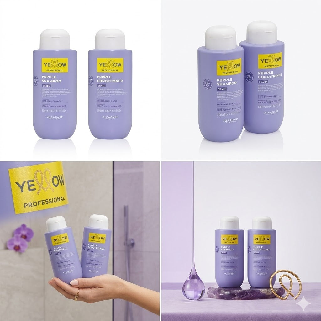 Dúo Yellow Silver – Shampoo + Acondicionador 2x500ml
