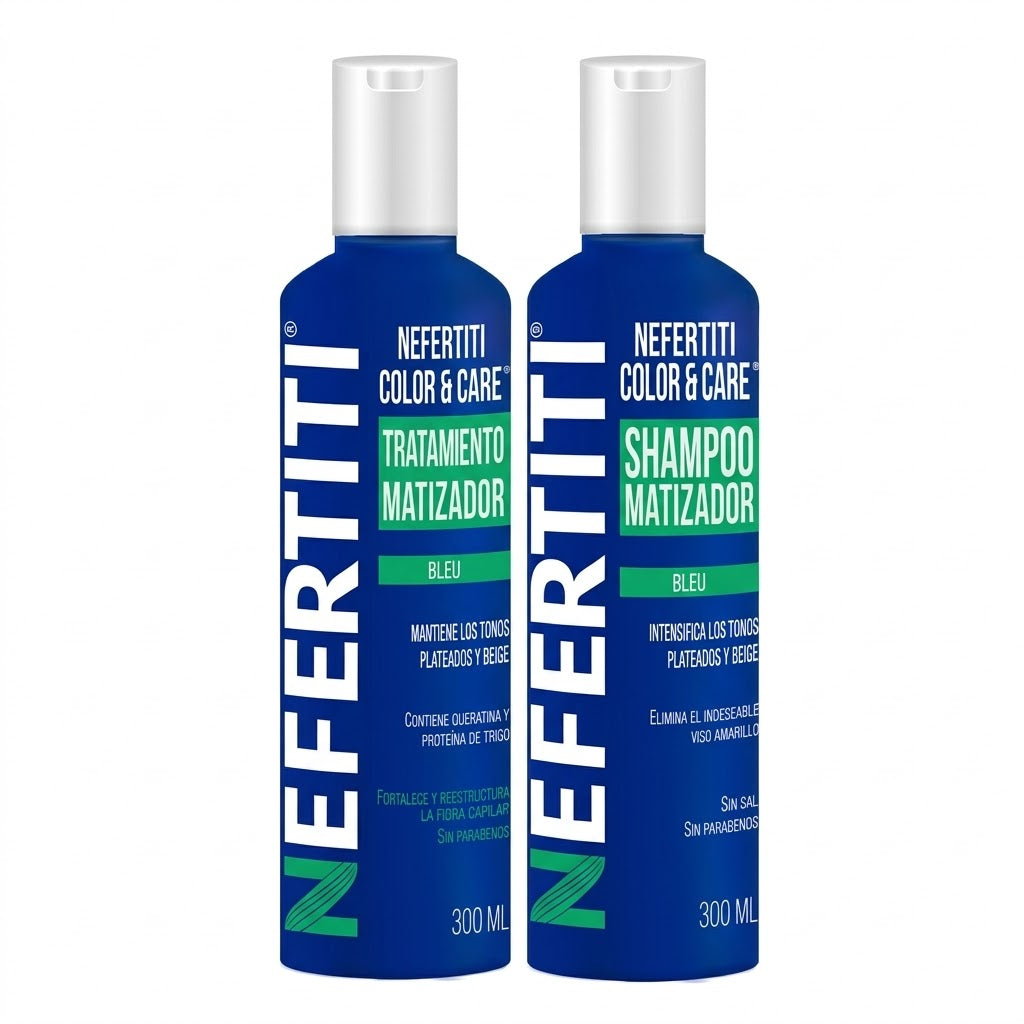 NEFERTITI COLOR CARE SHAMPOO + TRATAMIENTO BLEU 300ML