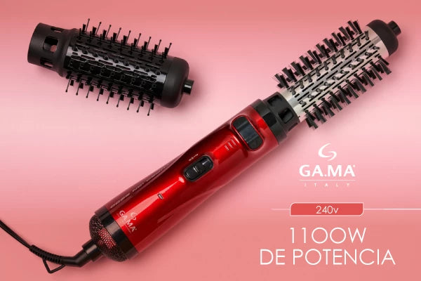 Cepillo Eléctrico GAMA Modelador Rotativo Turbo Ion Profesional