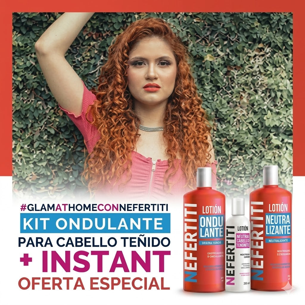NEFERTITI KIT ONDULANTE TEÑIDO 2L  + INSTANT 300ml