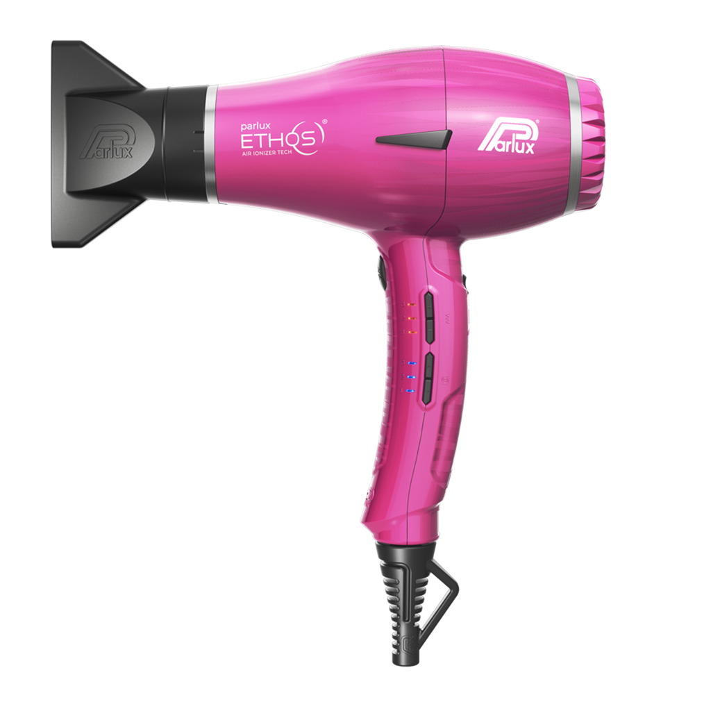 Pack Secadora Parlux Ethos Fushia con Difusor Profesional Digital 2300W Salón