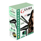Kit secadora y plancha GAMA con tecnología aguacate para hidratación capilar profesional