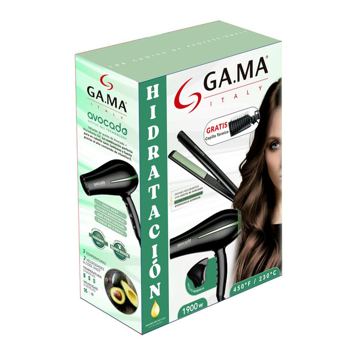 Kit Hidratación GAMA Secadora + Plancha Avocado Profesional Cabello