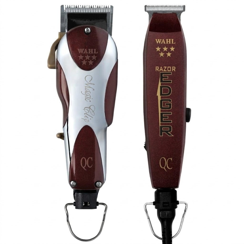 Combo Wahl Unicord Clipper + Trimmer Profesional Barber Alámbrico