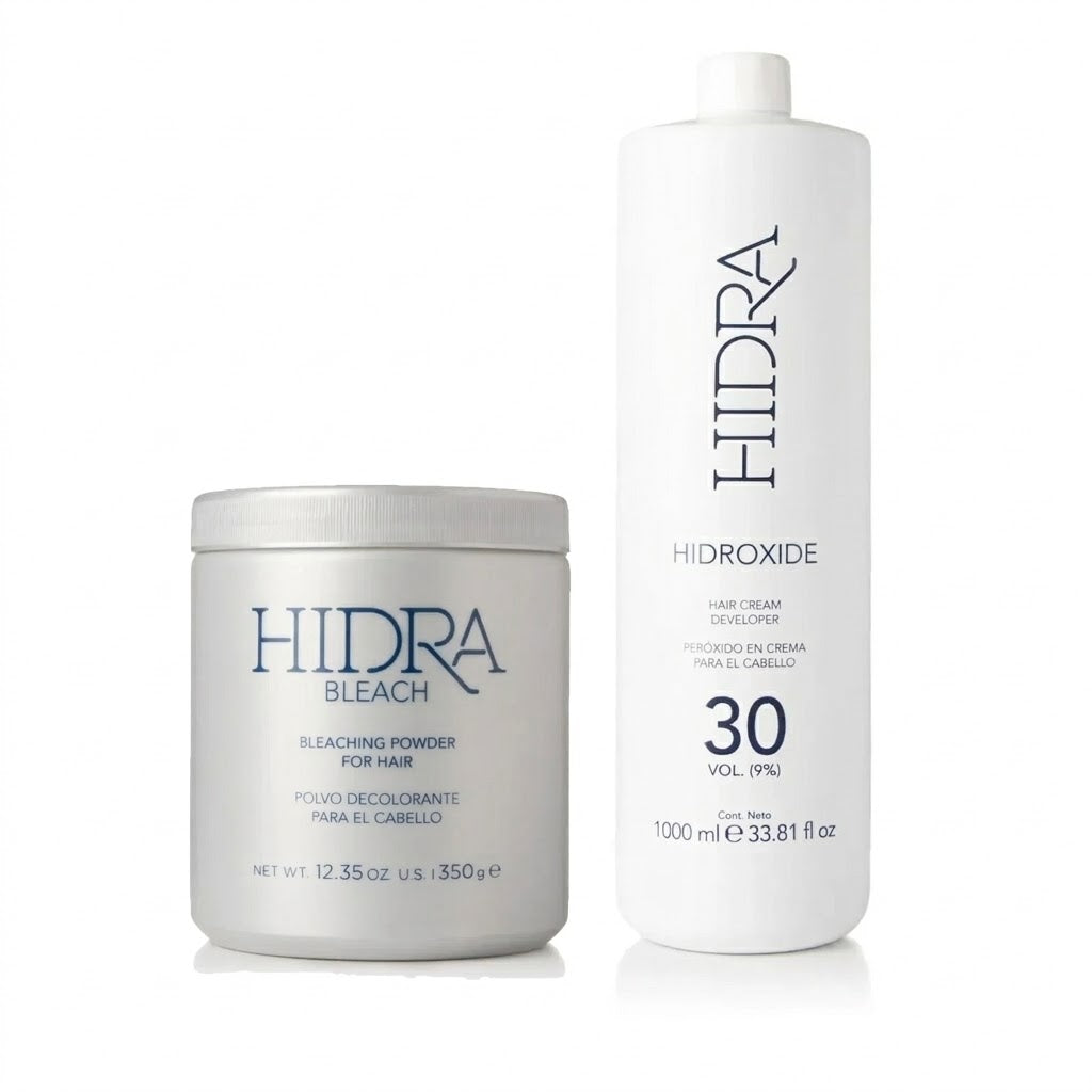 Hidra Bleach 7 Levels + Perox 30 Vol 1 Litro