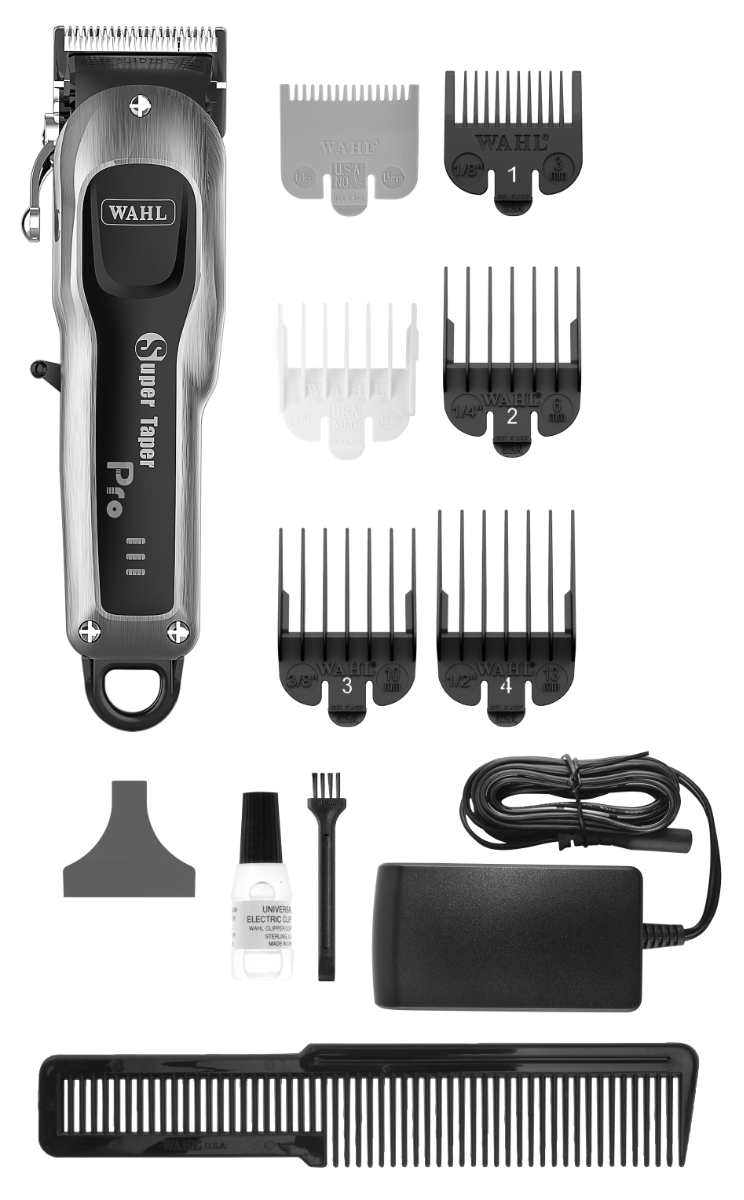 Clipper Wahl Super Taper Pro Inalámbrico Profesional Barber Sin Escobillas