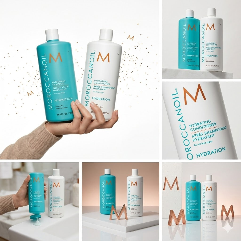 MOROCCANOIL HYDRATING SHAMPOO + CONDITIONER DUO 1000ML