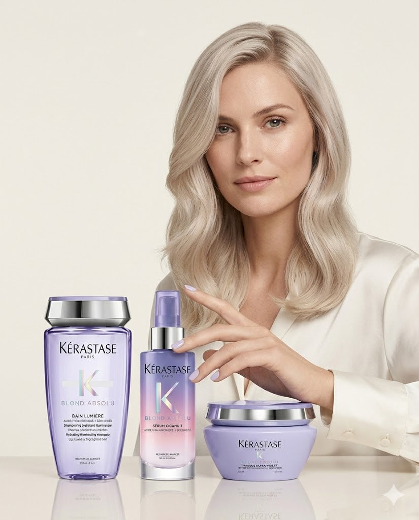COMBO KÉRASTASE BLOND ABSOLU BAIN LUMIÈRE + SÉRUM CICANUIT + MASQUE ULTRA-VIOLET