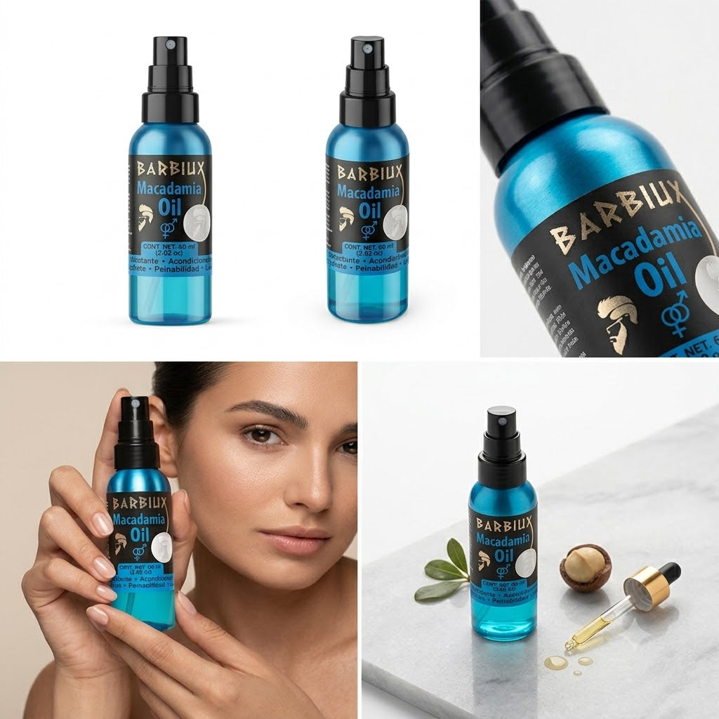 Aceite de Macadamia para Barba y Cabello Barbiux Macadamia Oil 60 ml