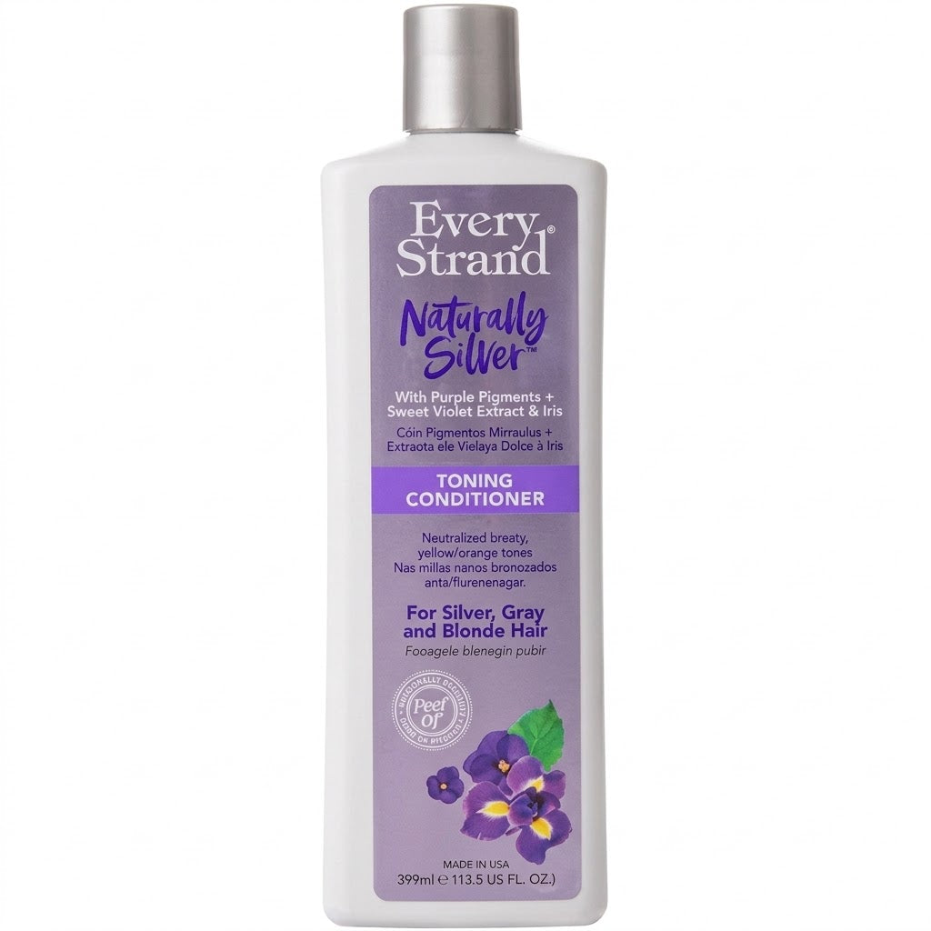 Acondicionador Every Strand Naturally Silver 399 ml – Matizador Violeta Cabello Rubio