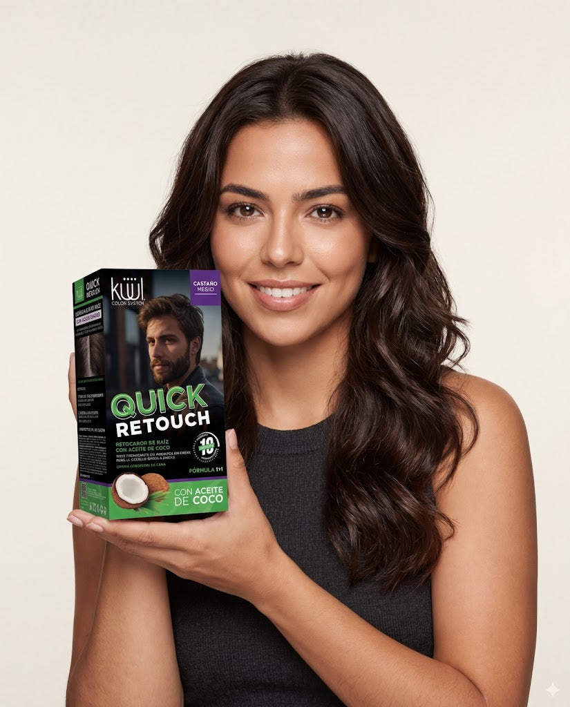 KUUL Quick Retouch Medium Brown Kit 100ml