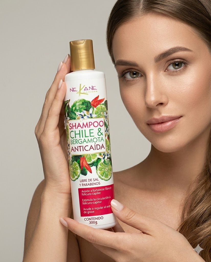 NEKANE SHAMPOO CHILE CON BERGAMOTA 300 ML/G