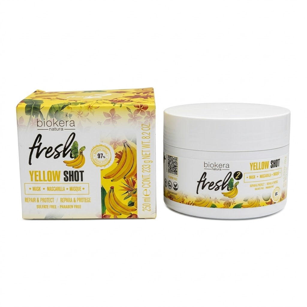 Mascarilla Reparadora Yellow Shot Biokera Fresh 250 ml
