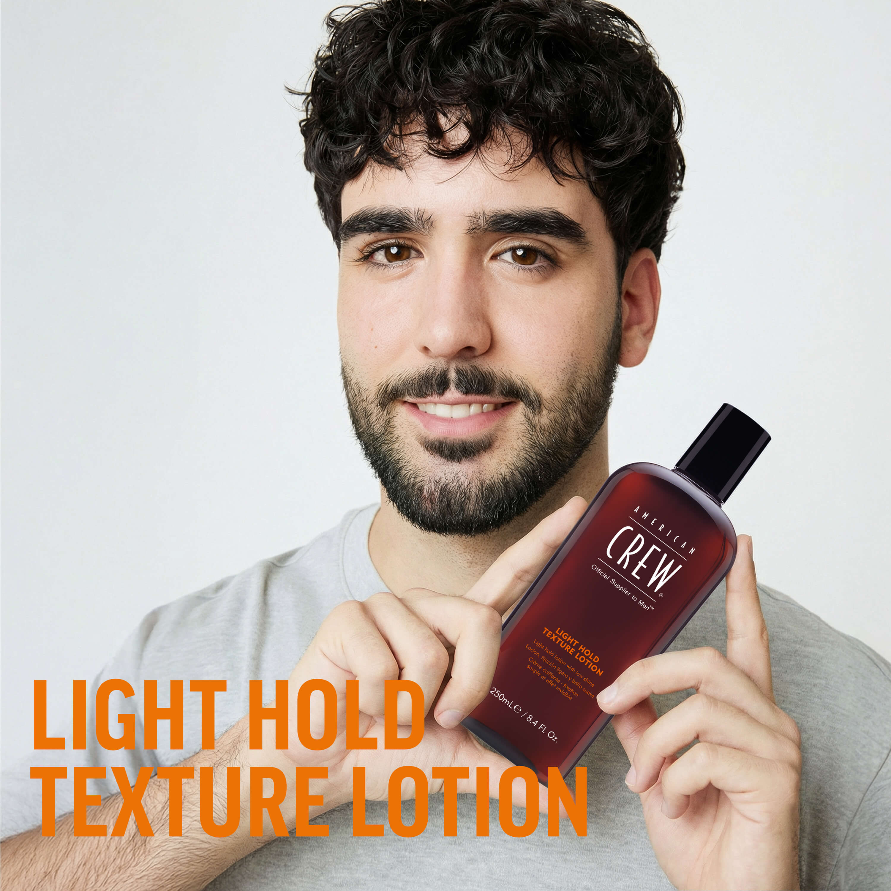 Loción American Crew Light Hold Texture Lotion 250ml Control Sutil Hombre