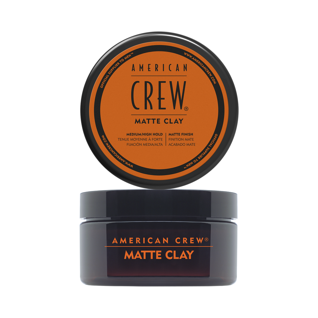 Cera American Crew Matte Clay 85g Fijación Medía Acabado Mate Hombre