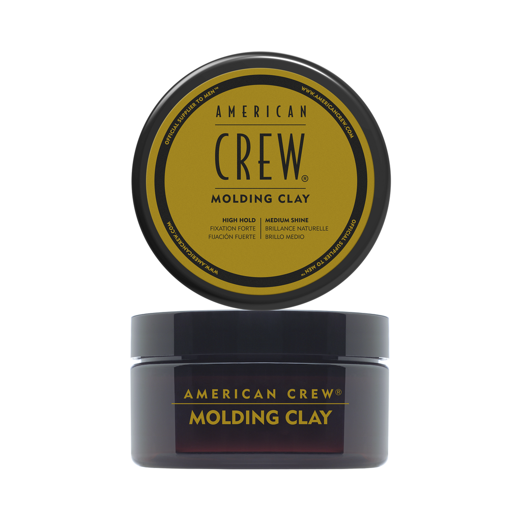 Cera American Crew Molding Clay 85g Fijación Fuerte Brillo Medio Hombre