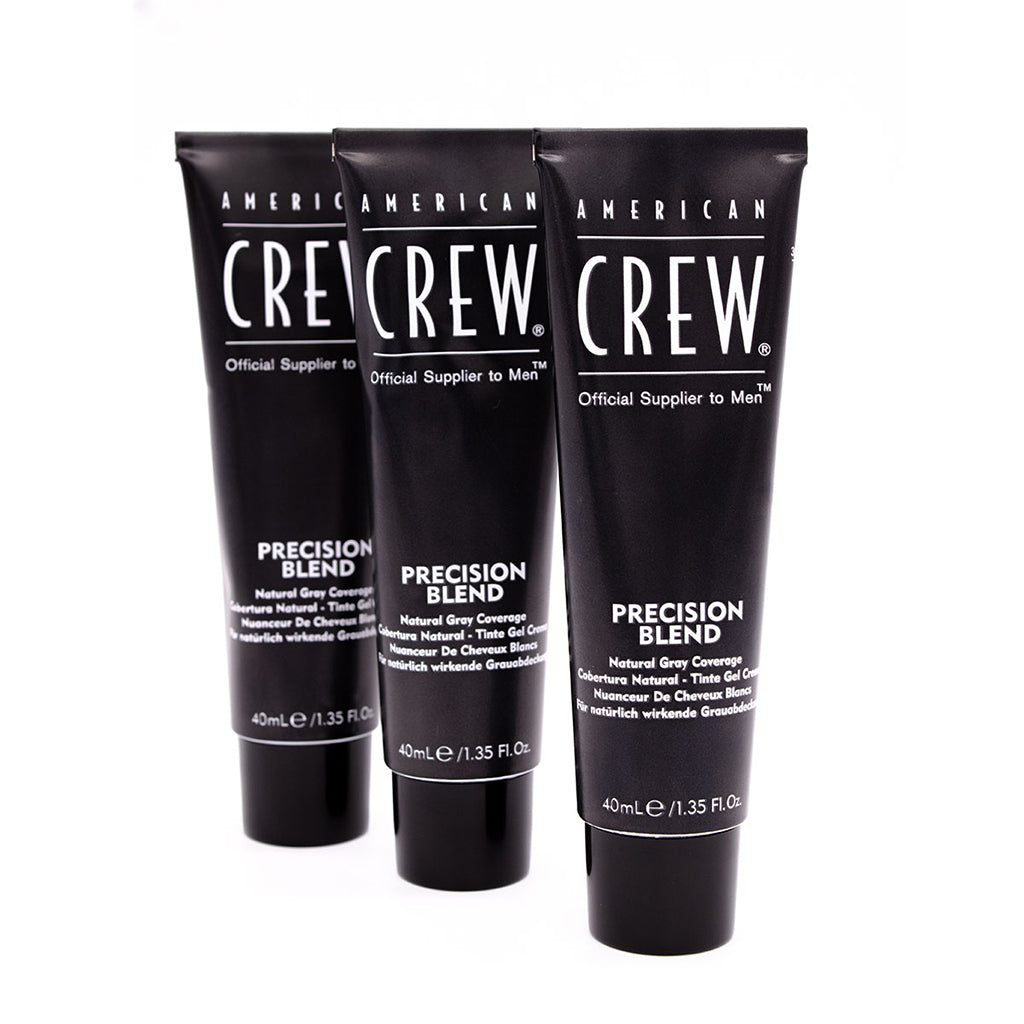 Tinte American Crew Precision Blend Ceniza 3x40ml Coloración Hombre Sin Amoniaco