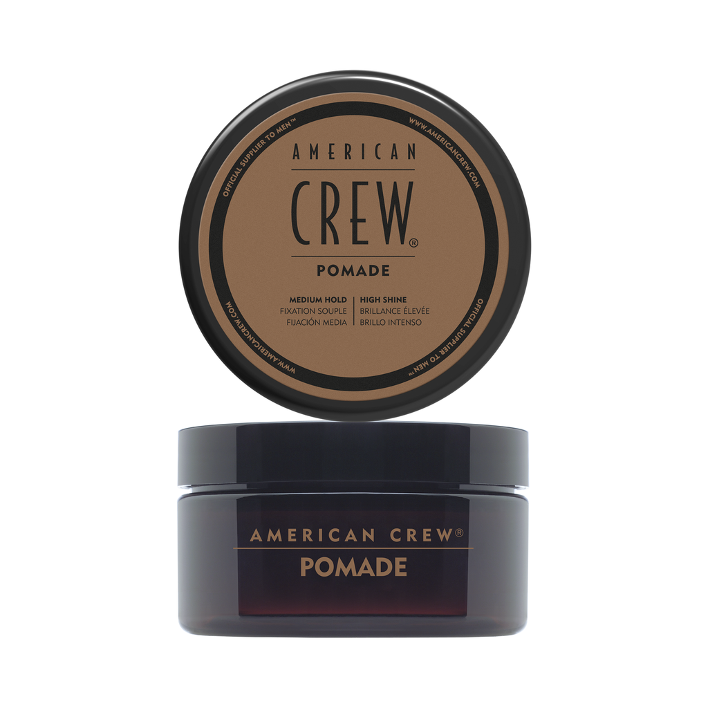 Cera American Crew Pomade 85g Fijación Medía Alto Brillo Hombre Clásica