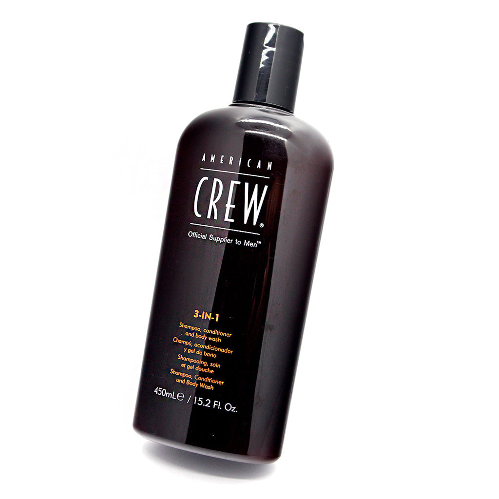 Shampoo American Crew 3 en 1 450ml Cabello Cuerpo y Acondicionador Hombre