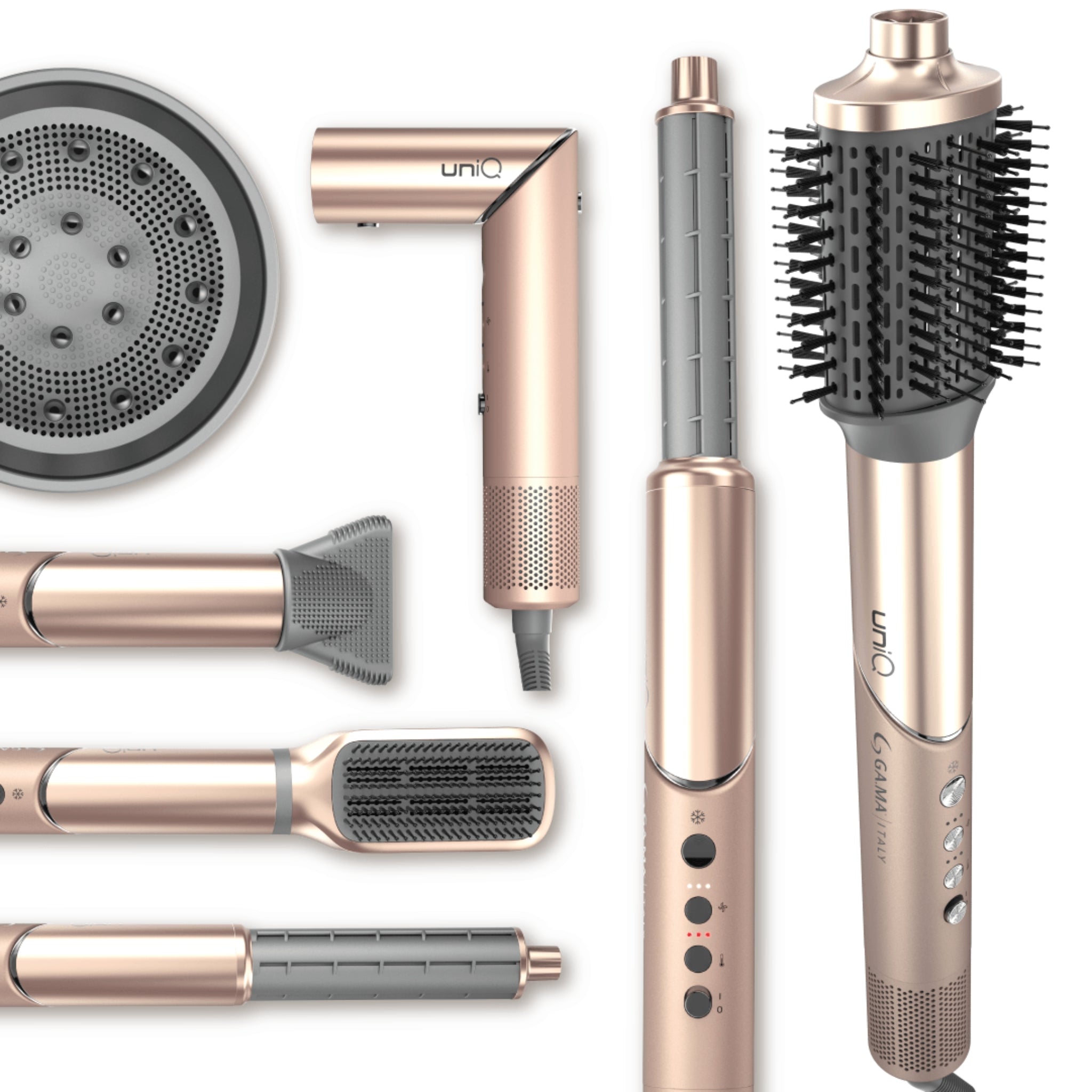 GAMA Radiant Uniq Multistyler 9 en 1 herramienta profesional para salón