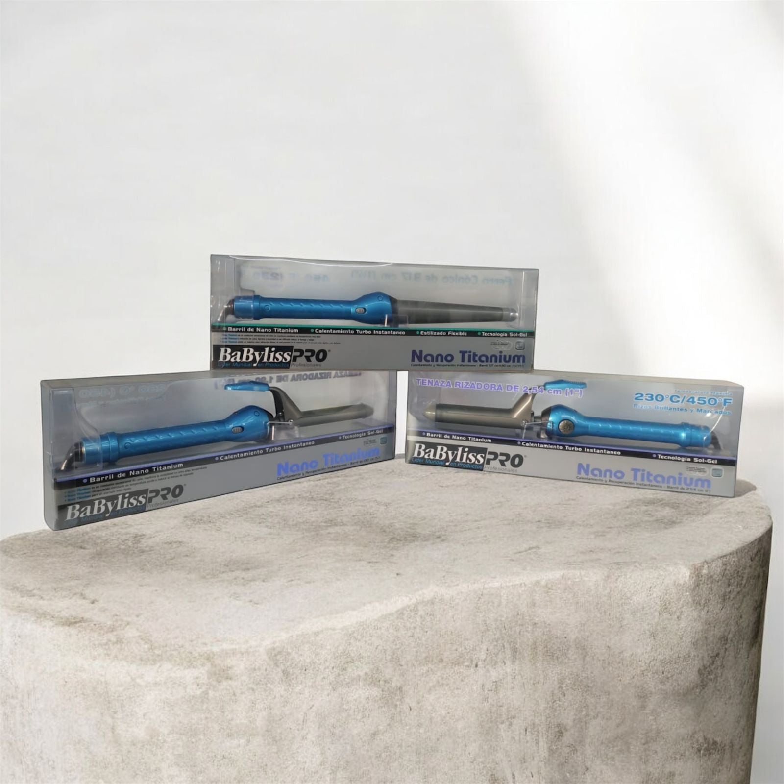 Combo Babyliss tenazas 75mm 51mm y ferro 125mm herramientas profesionales peinado