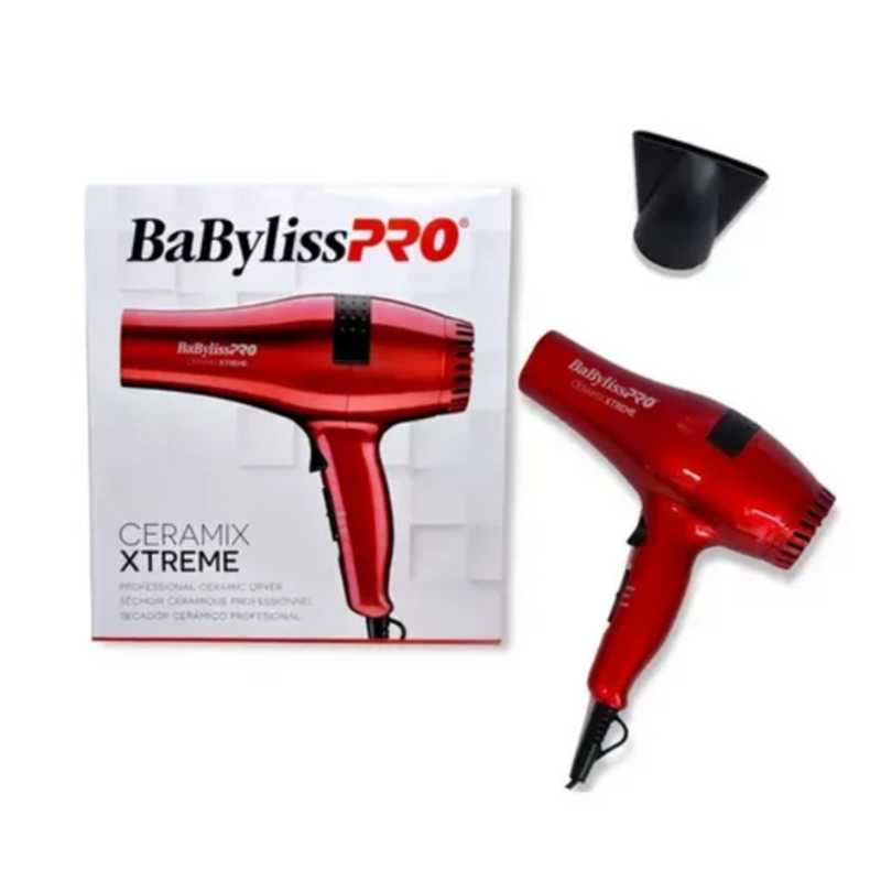 Secadora BaByliss 5572ES cerámica turbo 2000W color rojo para salón profesional