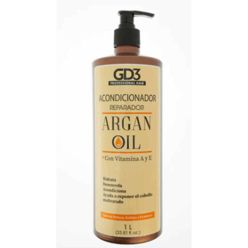 SHAMPOO REPARADOR CON ACEITE DE ARGAN GD3 300ML