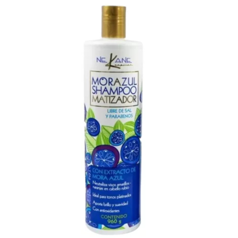 NEKANE SHAMPOO MORA AZUL MATIZADOR 960 ML