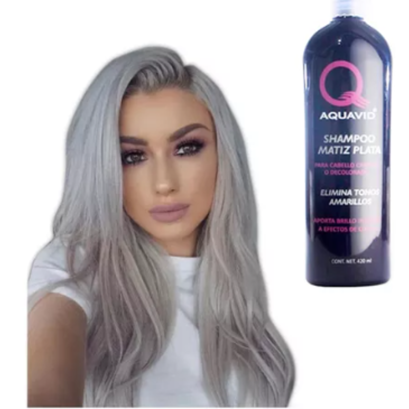 AQUAVID SHAMPOO MATIZADOR GRIS 515ML