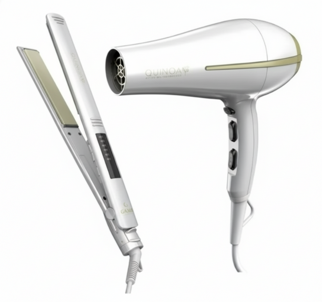 Combo Gama Quino Bora Elegance LED con tecnología avanzada para cabello brillante y nutrido