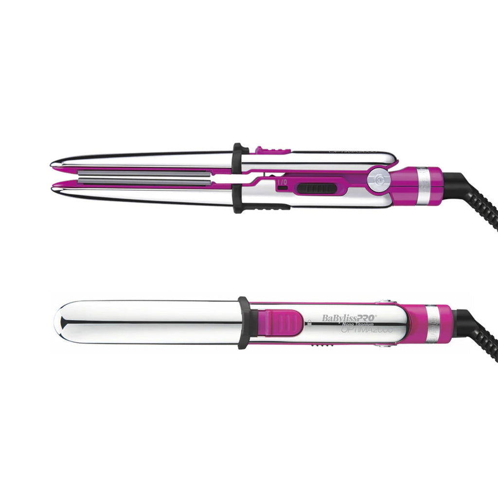 Set planchas para cabello BaByliss Optima 3000 y Mini 2000 color rosa con placas cerámicas profesionales
