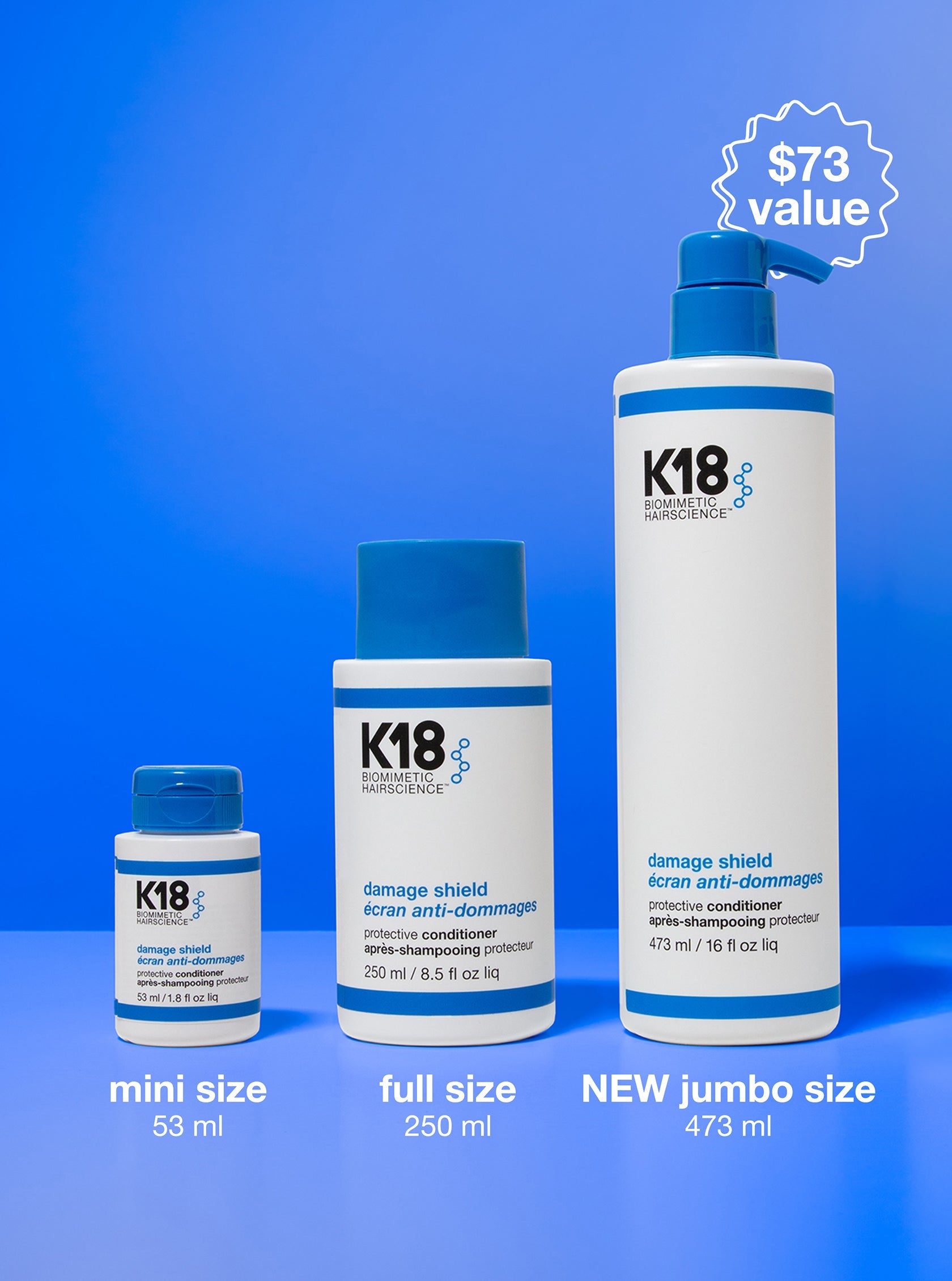 Acondicionador K18 Damage Shield pH Conditioner 473ml Color Safe Tamano Grande