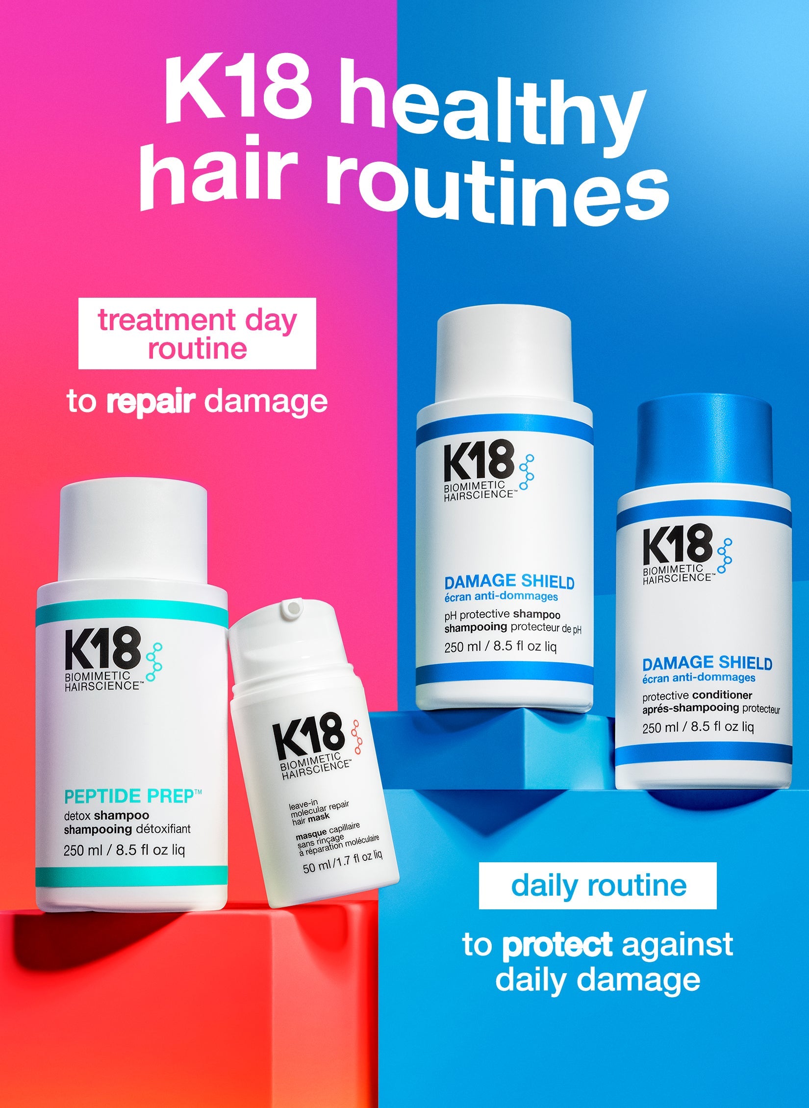 Shampoo K18 Damage Shield pH Protective Shampoo 250ml Color Safe Profesional