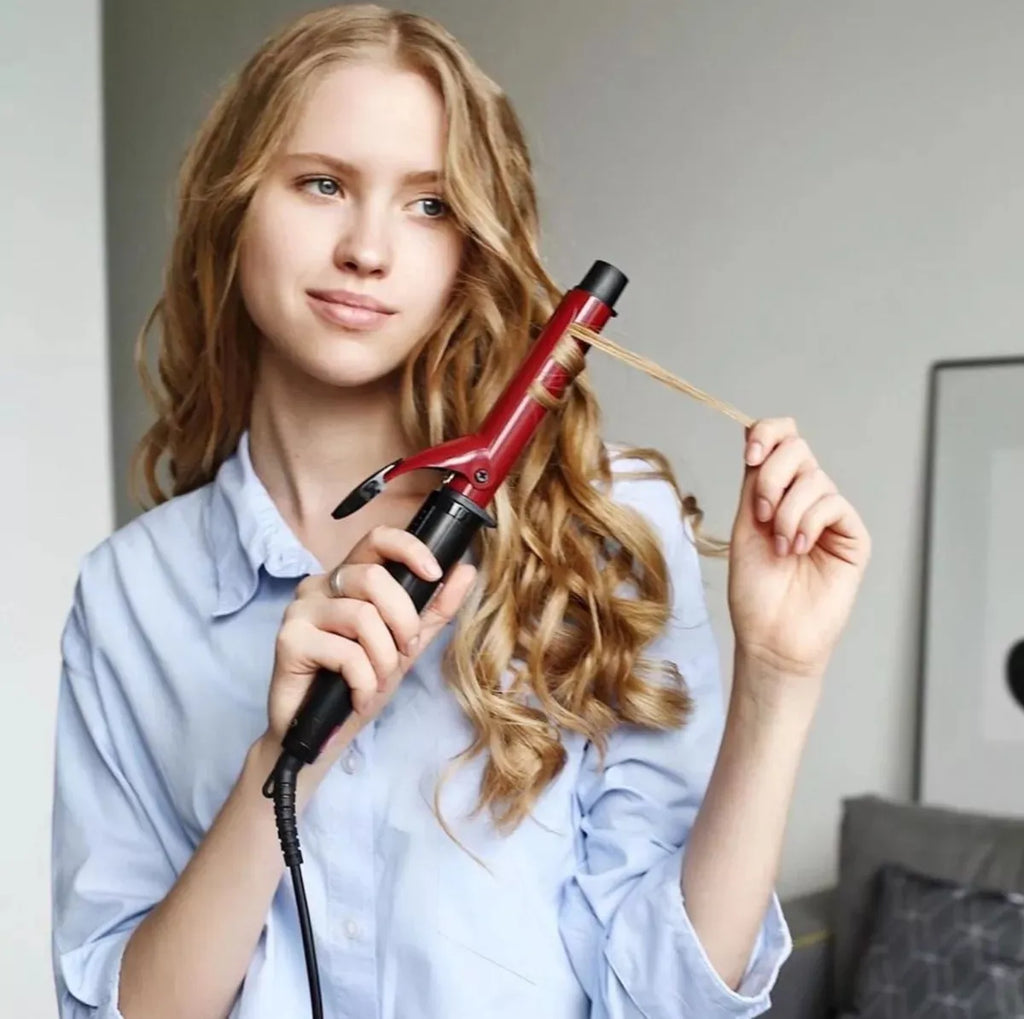 Tenaza Rizadora GAMA 19mm Profesional Ondas y Rizos Cabello