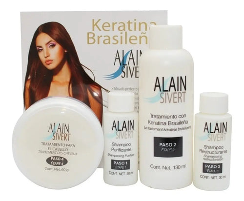 KERATINA BRASILEÑA KIT 4 PASOS