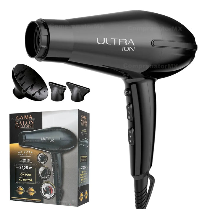 Secadora Profesional GAMA Ultra Ion Iónica Cabello Anti-Frizz