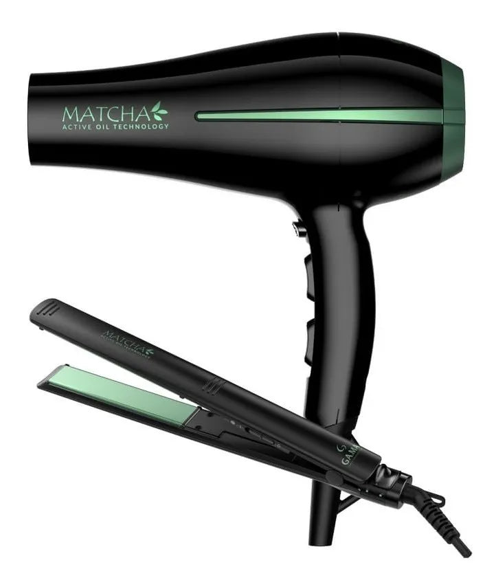 Combo GAMA Matcha Secadora Bora + Plancha Elegance LED