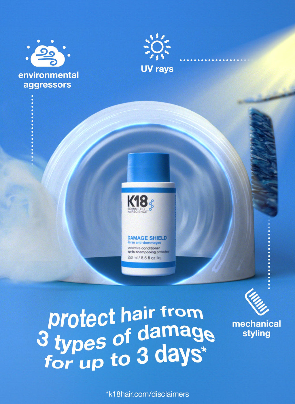 Acondicionador K18 Damage Shield pH Protective Conditioner 250ml Color Safe